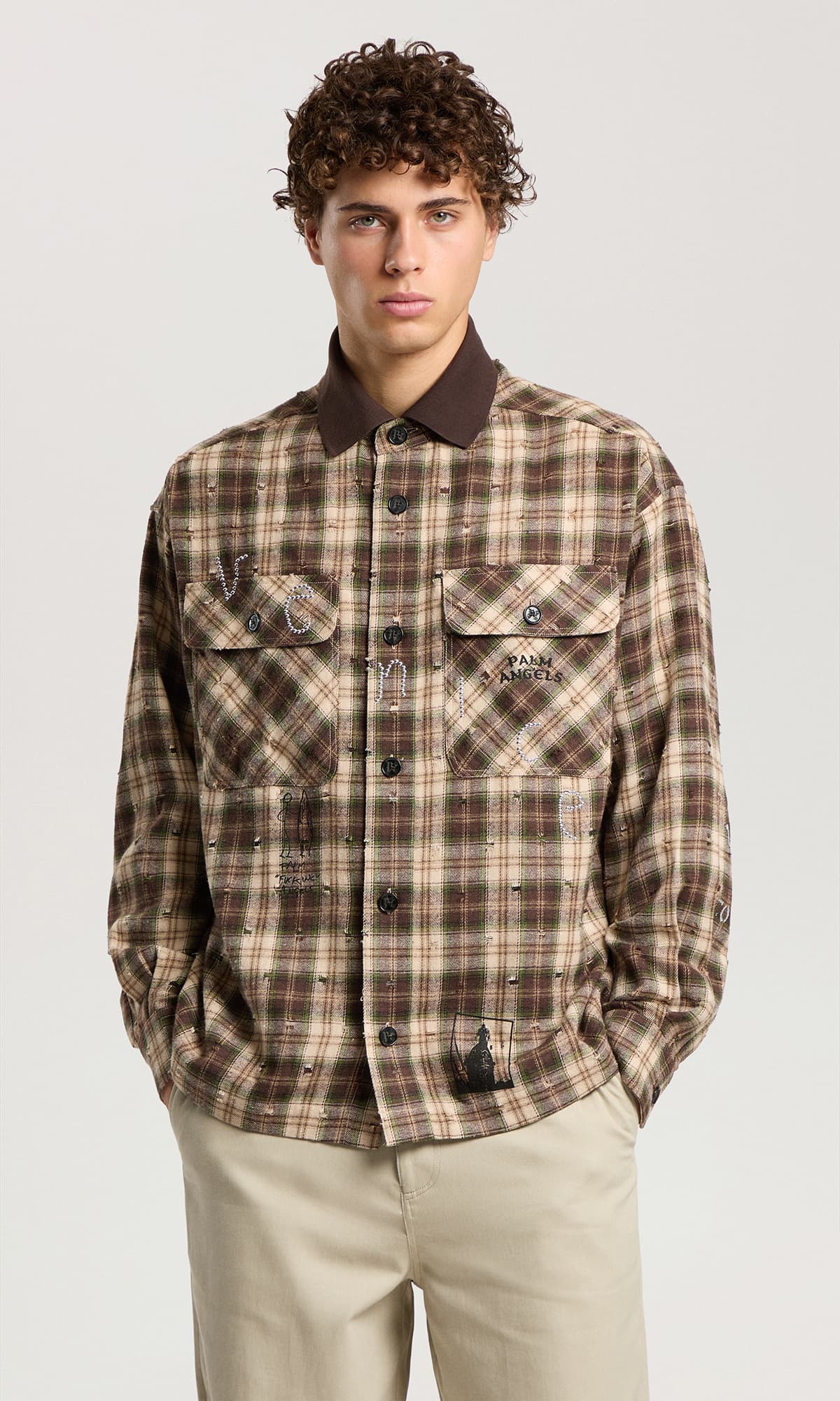 SURFER DREAM CHECK LOOSE SHIRT L/S
